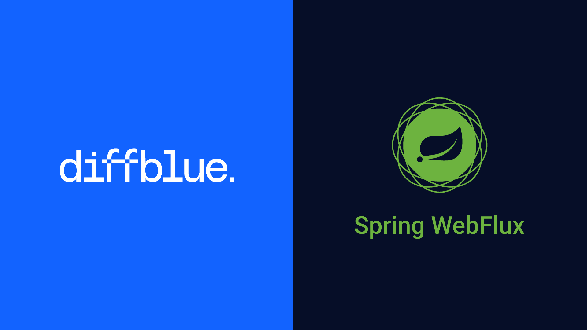 Diffblue Logo and Spring Logo