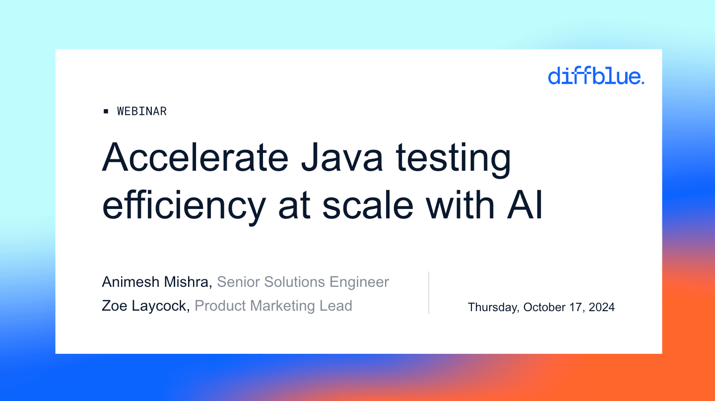 Accelerate Java testing efficiency at scale